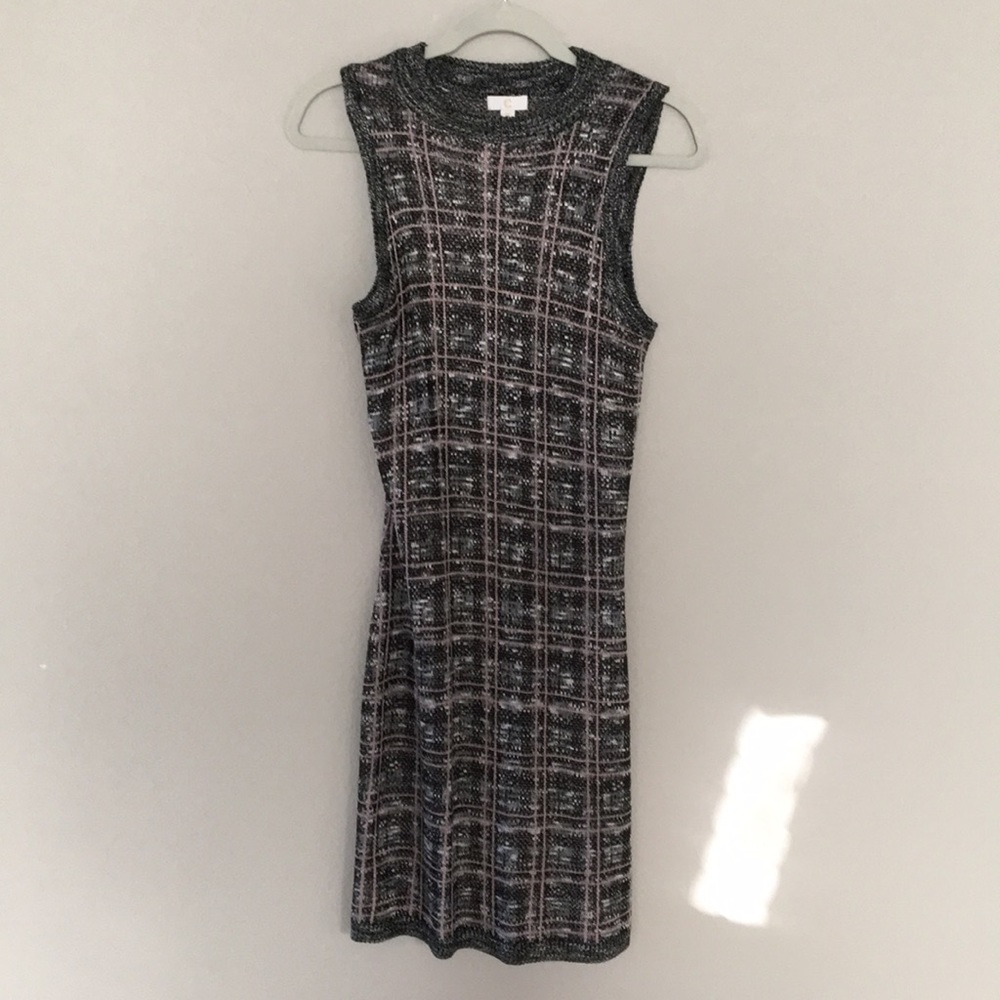 Business grey dress, sleeveless